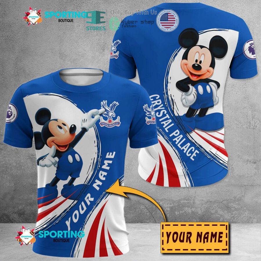 NEW Mickey mouse Crystal Palace F.C Custom Name Polo Shirt 8 personalized mickey mouse crystal palace f c 3d shirt hoodie 8 22499