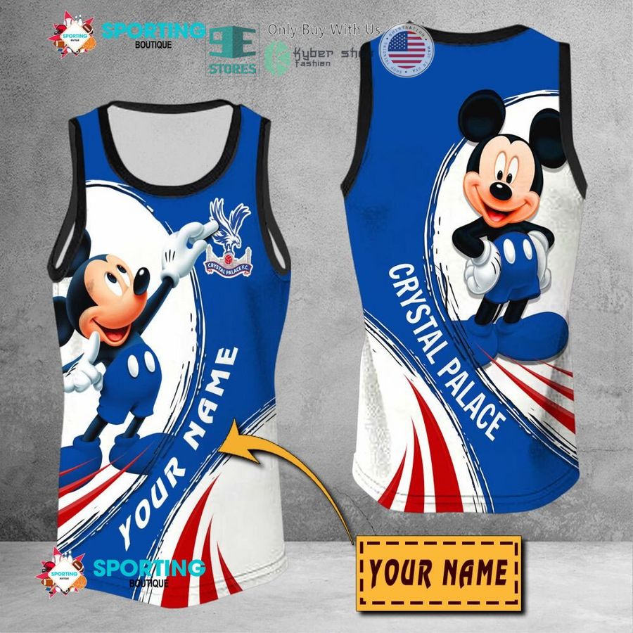 NEW Mickey mouse Crystal Palace F.C Custom Name Polo Shirt 9 personalized mickey mouse crystal palace f c 3d shirt hoodie 9 72407
