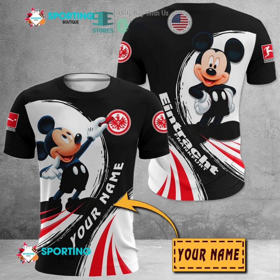 NEW Mickey mouse Eintracht Frankfurt Custom Name Polo Shirt 8 personalized mickey mouse eintracht frankfurt 3d shirt hoodie 8 17231
