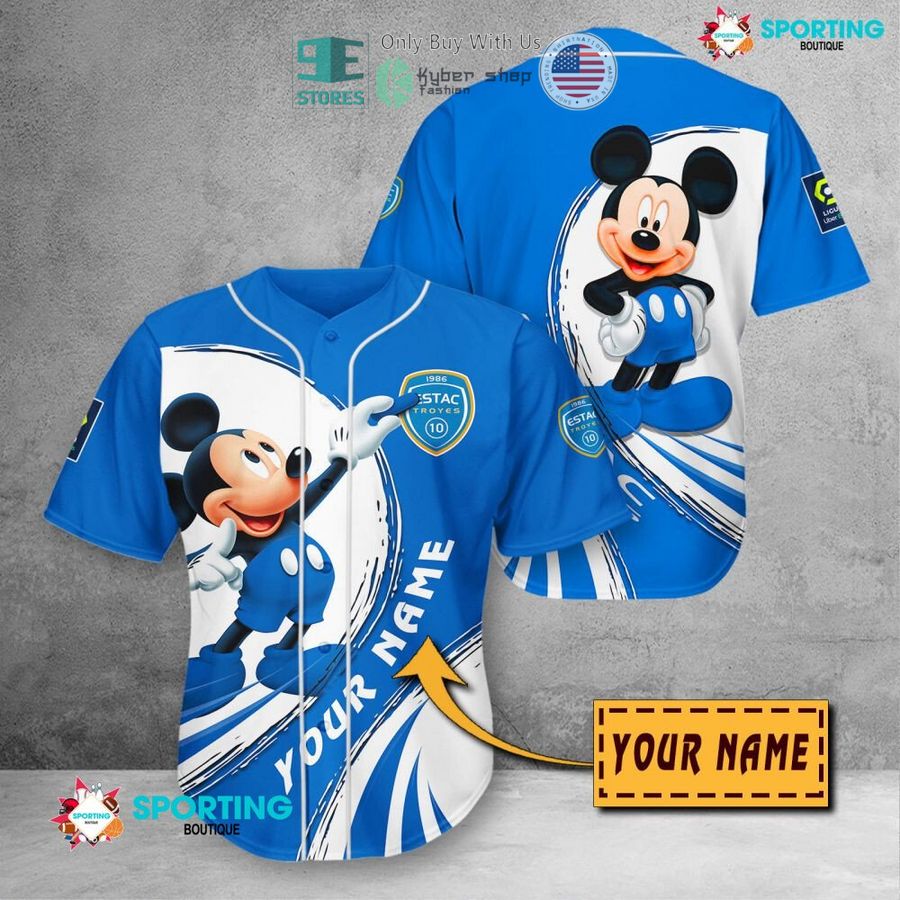 NEW Mickey mouse ESTAC Troyes Custom Name Polo Shirt 11 personalized mickey mouse estac troyes 3d shirt hoodie 11 84547