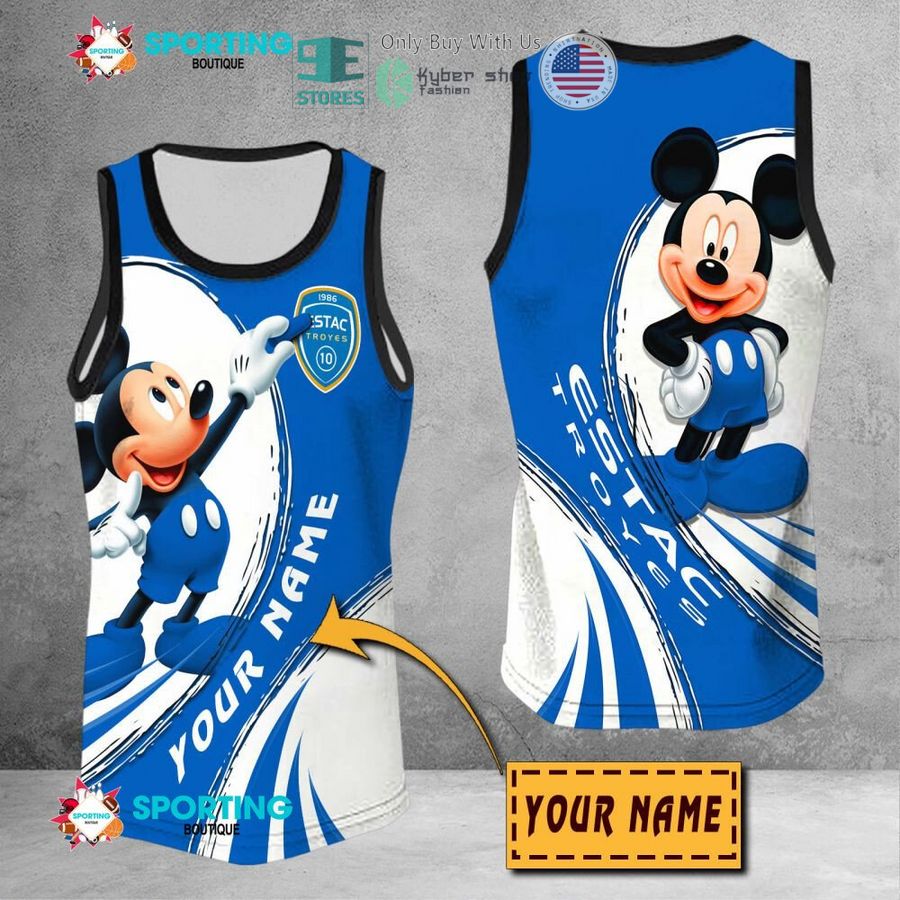NEW Mickey mouse ESTAC Troyes Custom Name Polo Shirt 9 personalized mickey mouse estac troyes 3d shirt hoodie 9 31260
