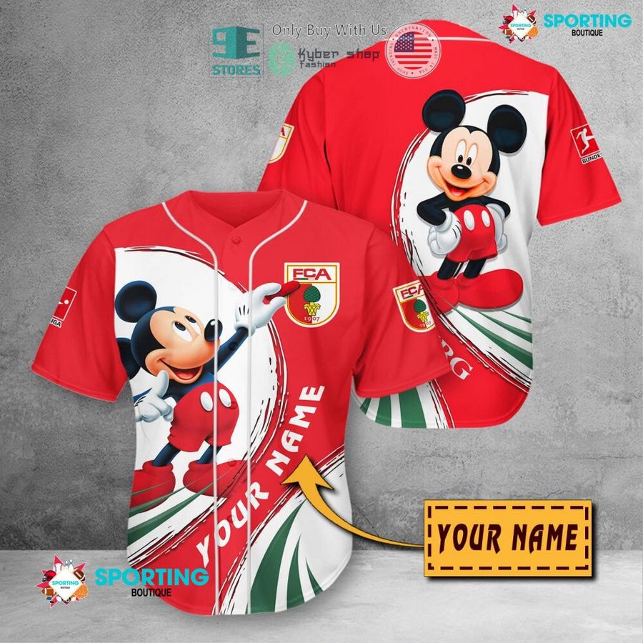 NEW Mickey mouse FC Augsburg Custom Name Polo Shirt 11 personalized mickey mouse fc augsburg 3d shirt hoodie 11 95425