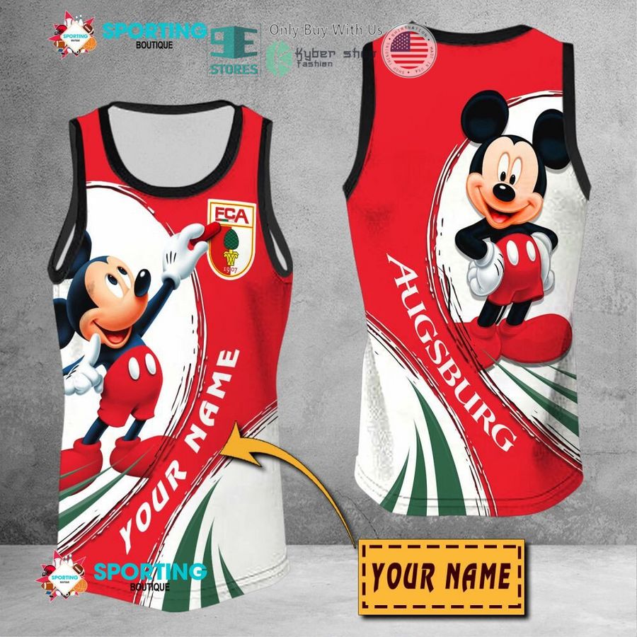 NEW Mickey mouse FC Augsburg Custom Name Polo Shirt 9 personalized mickey mouse fc augsburg 3d shirt hoodie 9 43428