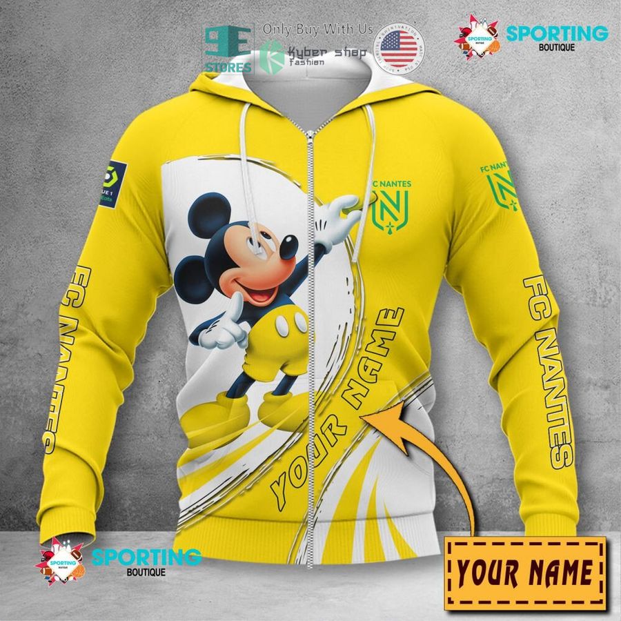 NEW Mickey mouse FC Nantes Custom Name Polo Shirt 4 personalized mickey mouse fc nantes 3d shirt hoodie 4 43979
