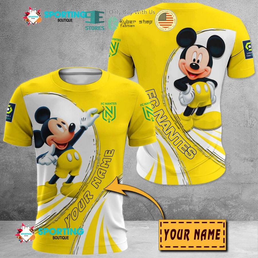 NEW Mickey mouse FC Nantes Custom Name Polo Shirt 8 personalized mickey mouse fc nantes 3d shirt hoodie 8 91497