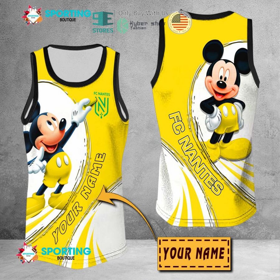 NEW Mickey mouse FC Nantes Custom Name Polo Shirt 9 personalized mickey mouse fc nantes 3d shirt hoodie 9 65372