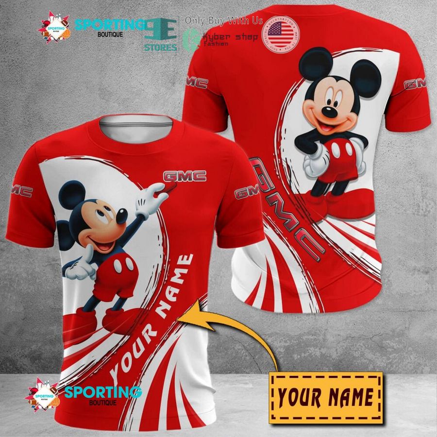 NEW Mickey mouse GMC Custom Name Polo Shirt 8 personalized mickey mouse gmc 3d shirt hoodie 8 12366