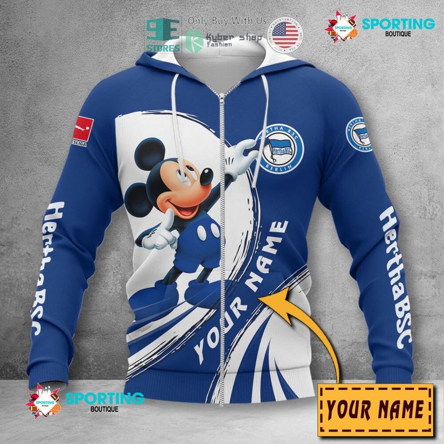 NEW Mickey mouse Hertha BSC Custom Name Polo Shirt 4 personalized mickey mouse hertha bsc 3d shirt hoodie 4 69586