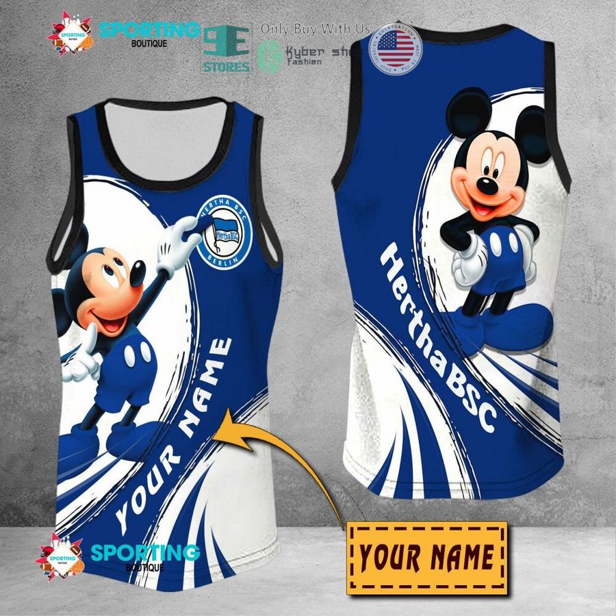 NEW Mickey mouse Hertha BSC Custom Name Polo Shirt 9 personalized mickey mouse hertha bsc 3d shirt hoodie 9 96722