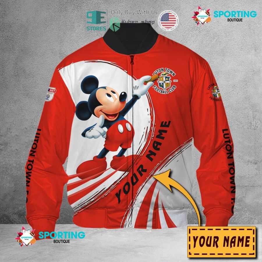 NEW Mickey mouse Luton Town F.C Custom Name Polo Shirt 7 personalized mickey mouse luton town f c 3d shirt hoodie 7 97174