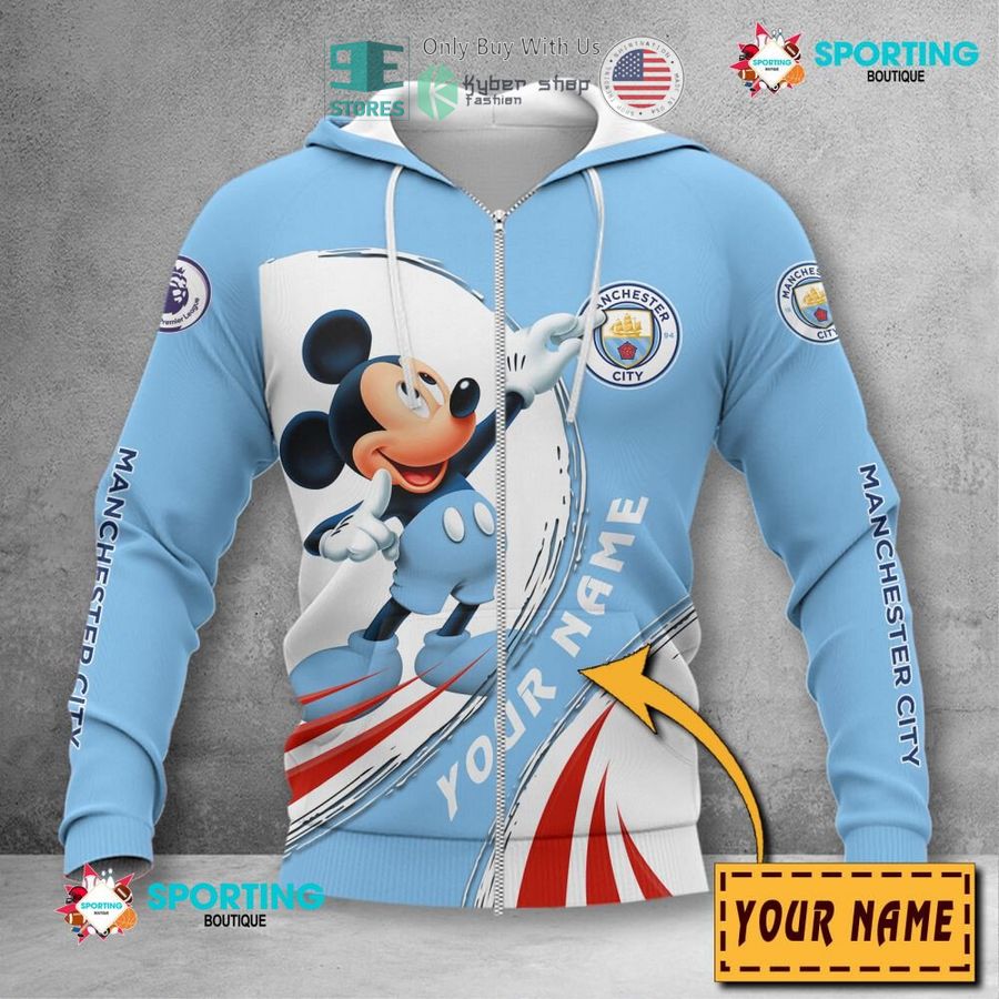 NEW Mickey mouse Manchester City F.C Custom Name Polo Shirt 4 personalized mickey mouse manchester city f c 3d shirt hoodie 4 5418