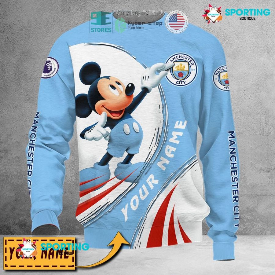 NEW Mickey mouse Manchester City F.C Custom Name Polo Shirt 5 personalized mickey mouse manchester city f c 3d shirt hoodie 5 76019