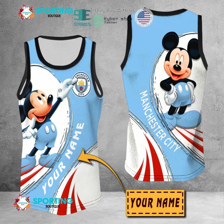NEW Mickey mouse Manchester City F.C Custom Name Polo Shirt 9 personalized mickey mouse manchester city f c 3d shirt hoodie 9 46359