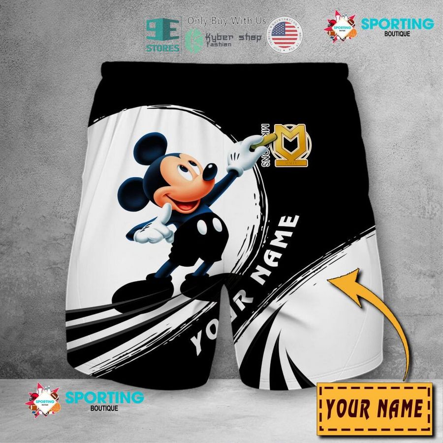 NEW Mickey mouse Milton Keynes Dons Custom Name Polo Shirt 10 personalized mickey mouse milton keynes dons 3d shirt hoodie 10 81340