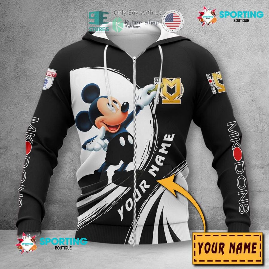 NEW Mickey mouse Milton Keynes Dons Custom Name Polo Shirt 4 personalized mickey mouse milton keynes dons 3d shirt hoodie 4 86939