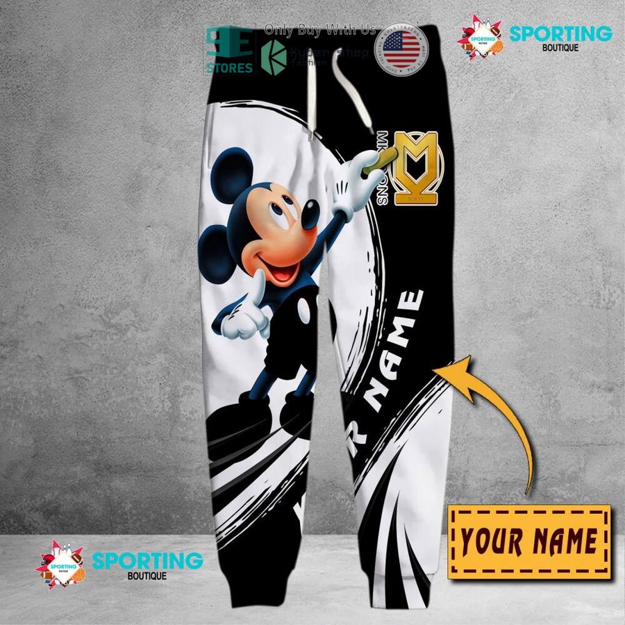 NEW Mickey mouse Milton Keynes Dons Custom Name Polo Shirt 6 personalized mickey mouse milton keynes dons 3d shirt hoodie 6 52843