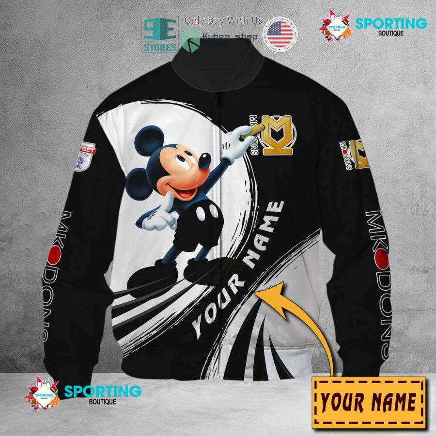 NEW Mickey mouse Milton Keynes Dons Custom Name Polo Shirt 7 personalized mickey mouse milton keynes dons 3d shirt hoodie 7 40075