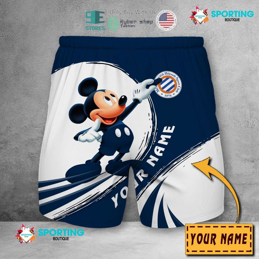 NEW Mickey mouse Montpellier HSC Custom Name Polo Shirt 10 personalized mickey mouse montpellier hsc 3d shirt hoodie 10 75380