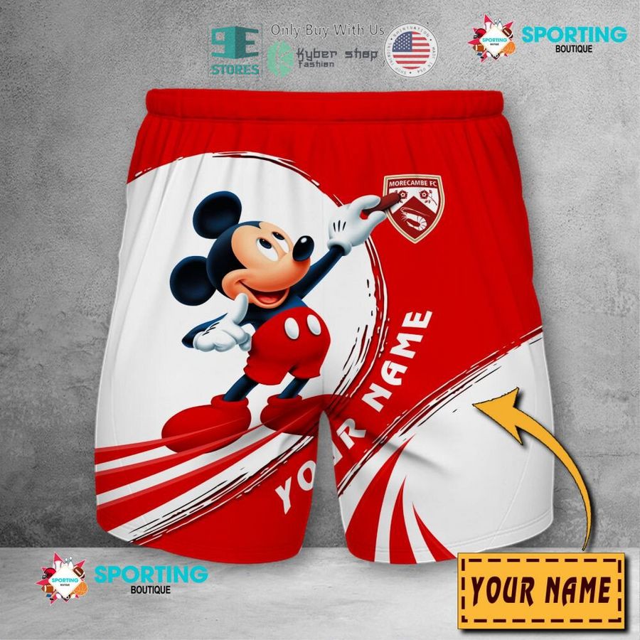 NEW Mickey mouse Morecambe F.C Custom Name Polo Shirt 10 personalized mickey mouse morecambe f c 3d shirt hoodie 10 19906