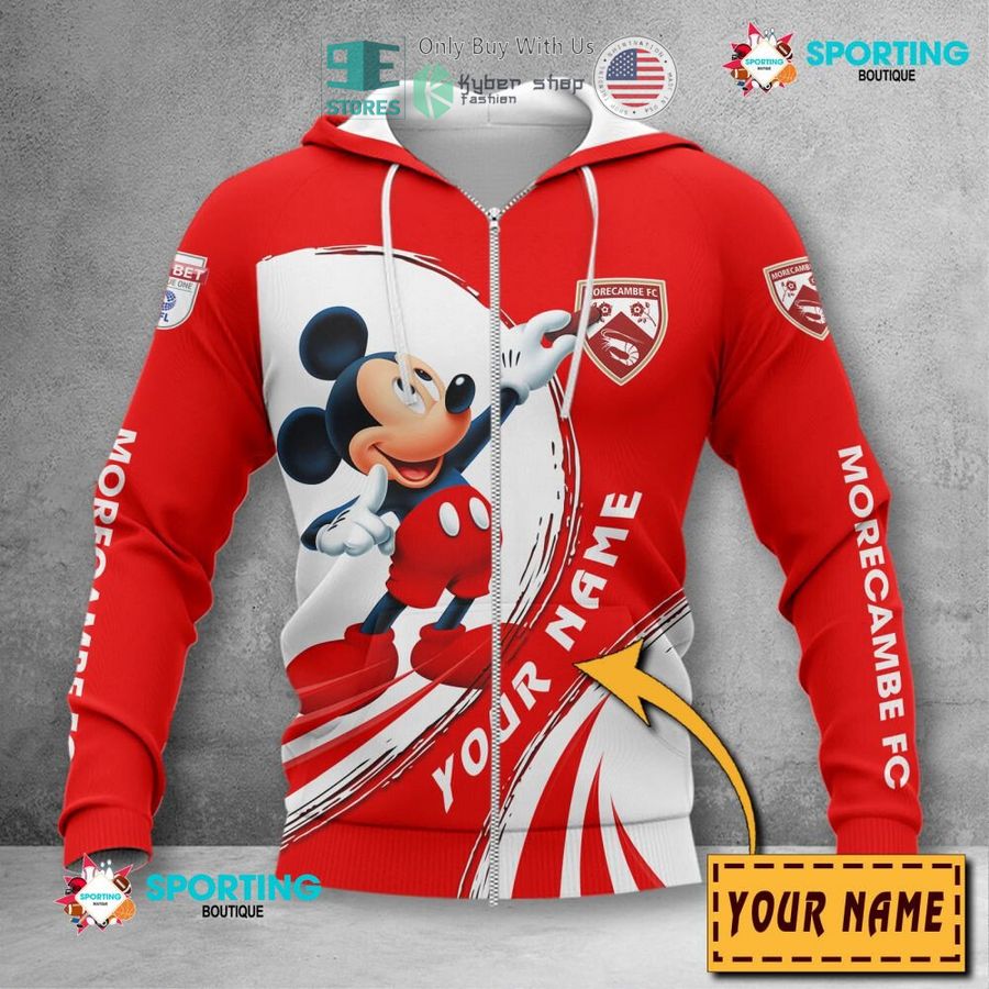 NEW Mickey mouse Morecambe F.C Custom Name Polo Shirt 4 personalized mickey mouse morecambe f c 3d shirt hoodie 4 4970