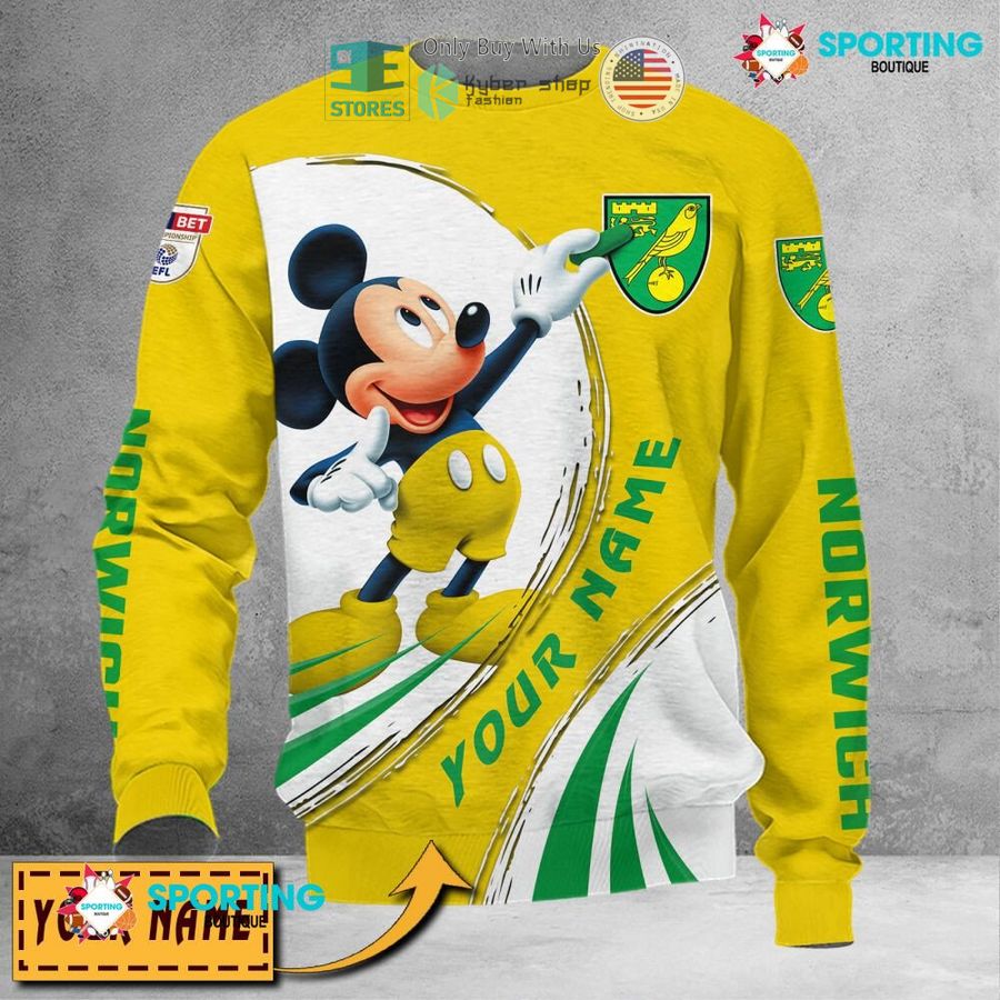 NEW Mickey mouse Norwich City logo Custom Name Polo Shirt 5 personalized mickey mouse norwich city logo 3d shirt hoodie 5 16565