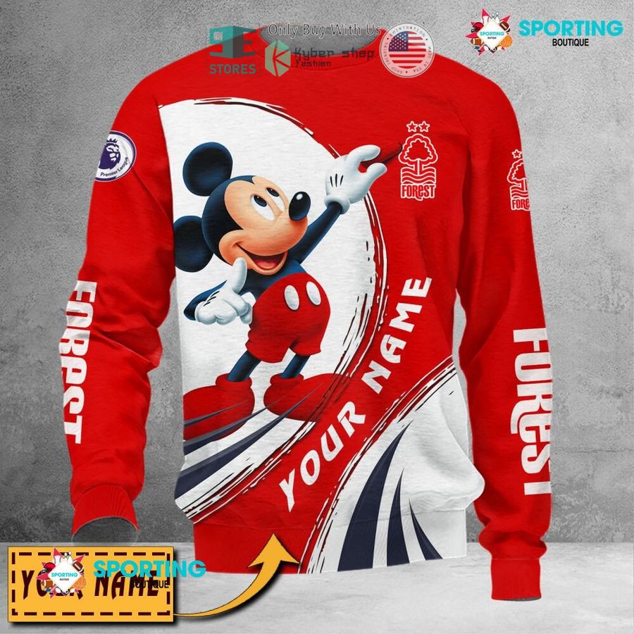 NEW Mickey mouse Nottingham Forest F.C Custom Name Polo Shirt 5 personalized mickey mouse nottingham forest f c 3d shirt hoodie 5 4306