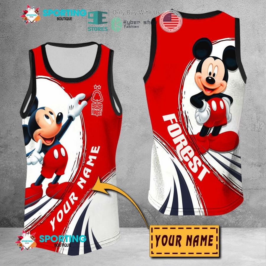 NEW Mickey mouse Nottingham Forest F.C Custom Name Polo Shirt 9 personalized mickey mouse nottingham forest f c 3d shirt hoodie 9 92176