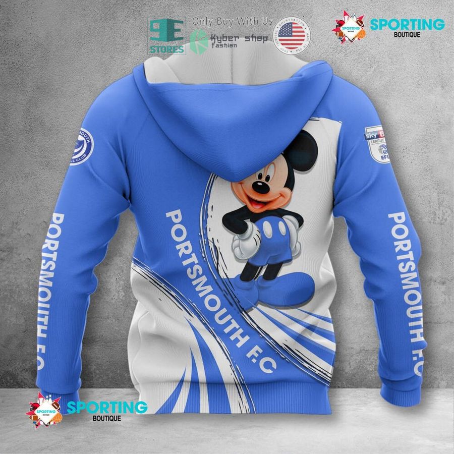 NEW Mickey mouse Portsmouth F.C Custom Name Polo Shirt 3 personalized mickey mouse portsmouth f c 3d shirt hoodie 3 11145