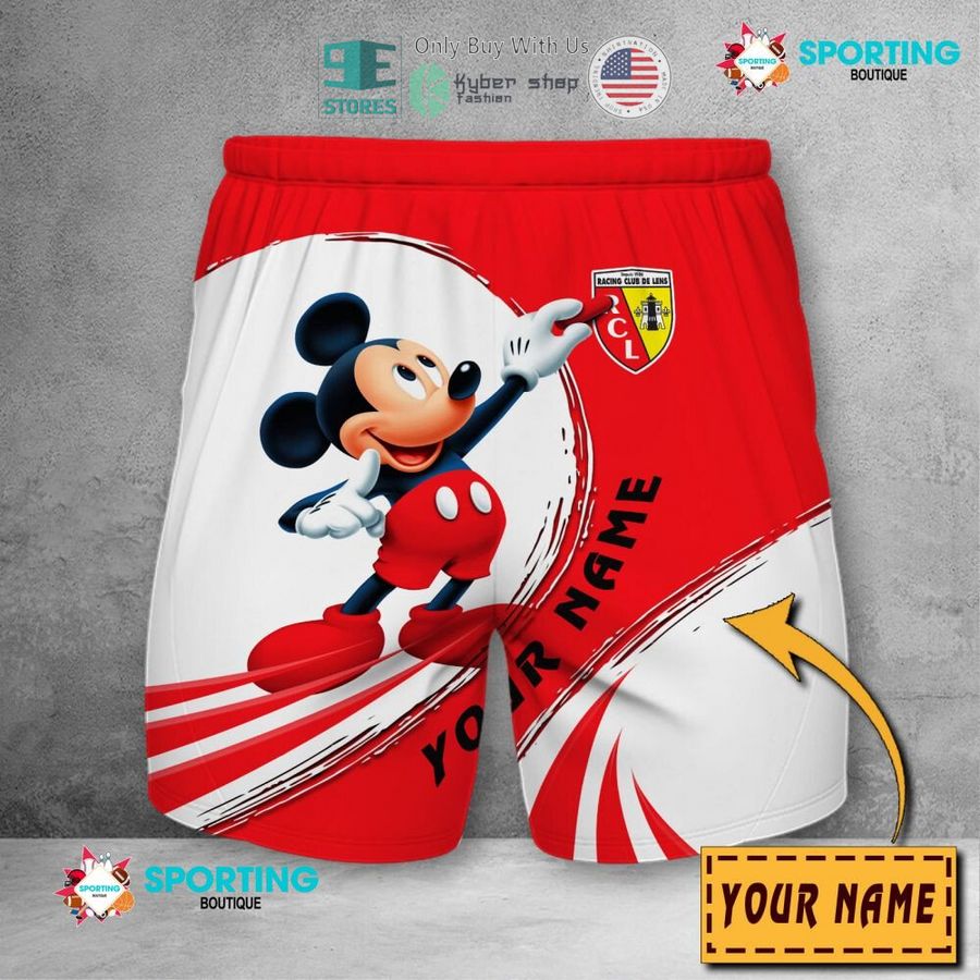 NEW Mickey mouse Racing Club de Lens Custom Name Polo Shirt 10 personalized mickey mouse racing club de lens 3d shirt hoodie 10 69245