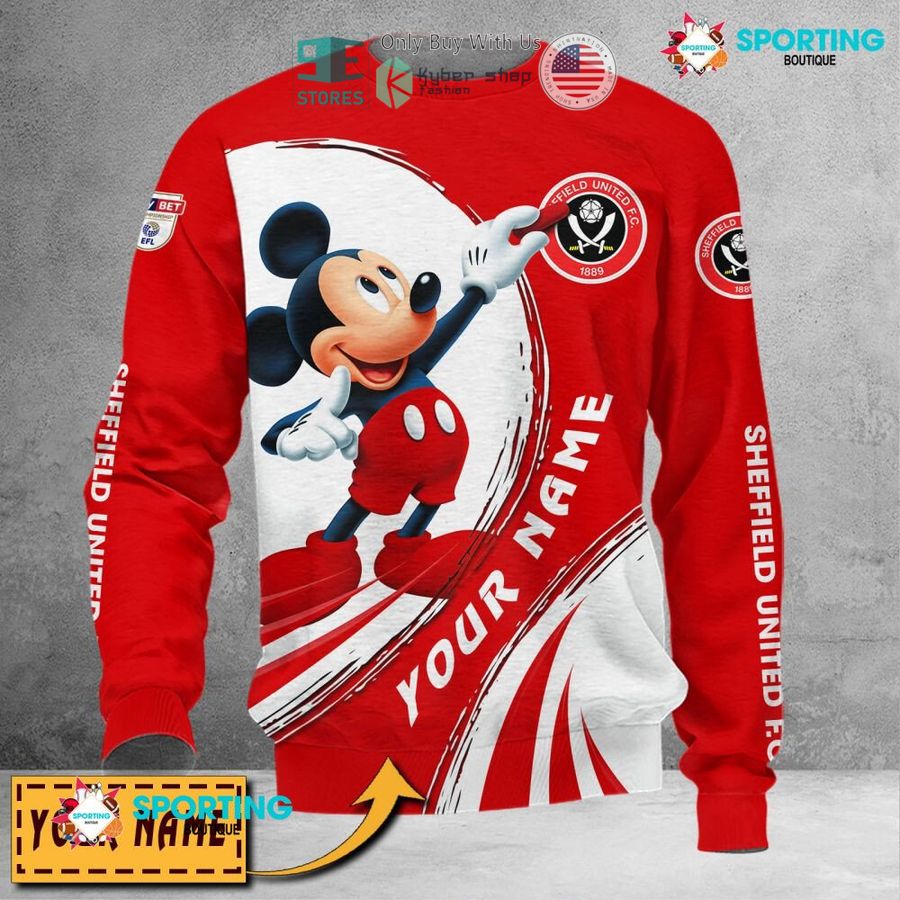 NEW Mickey mouse Sheffield United F.C Custom Name Polo Shirt 5 personalized mickey mouse sheffield united f c 3d shirt hoodie 5 37241