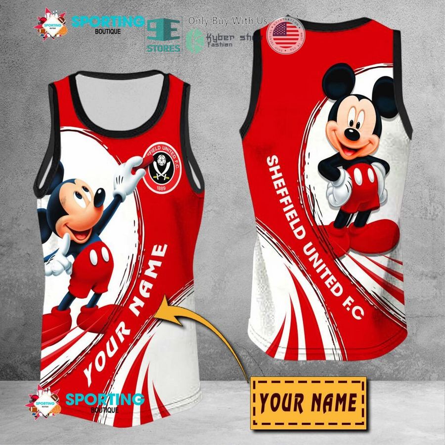 NEW Mickey mouse Sheffield United F.C Custom Name Polo Shirt 9 personalized mickey mouse sheffield united f c 3d shirt hoodie 9 47977