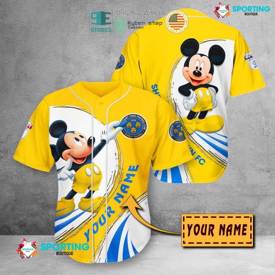 NEW Mickey mouse Shrewsbury Town Custom Name Polo Shirt 11 personalized mickey mouse shrewsbury town 3d shirt hoodie 11 22540