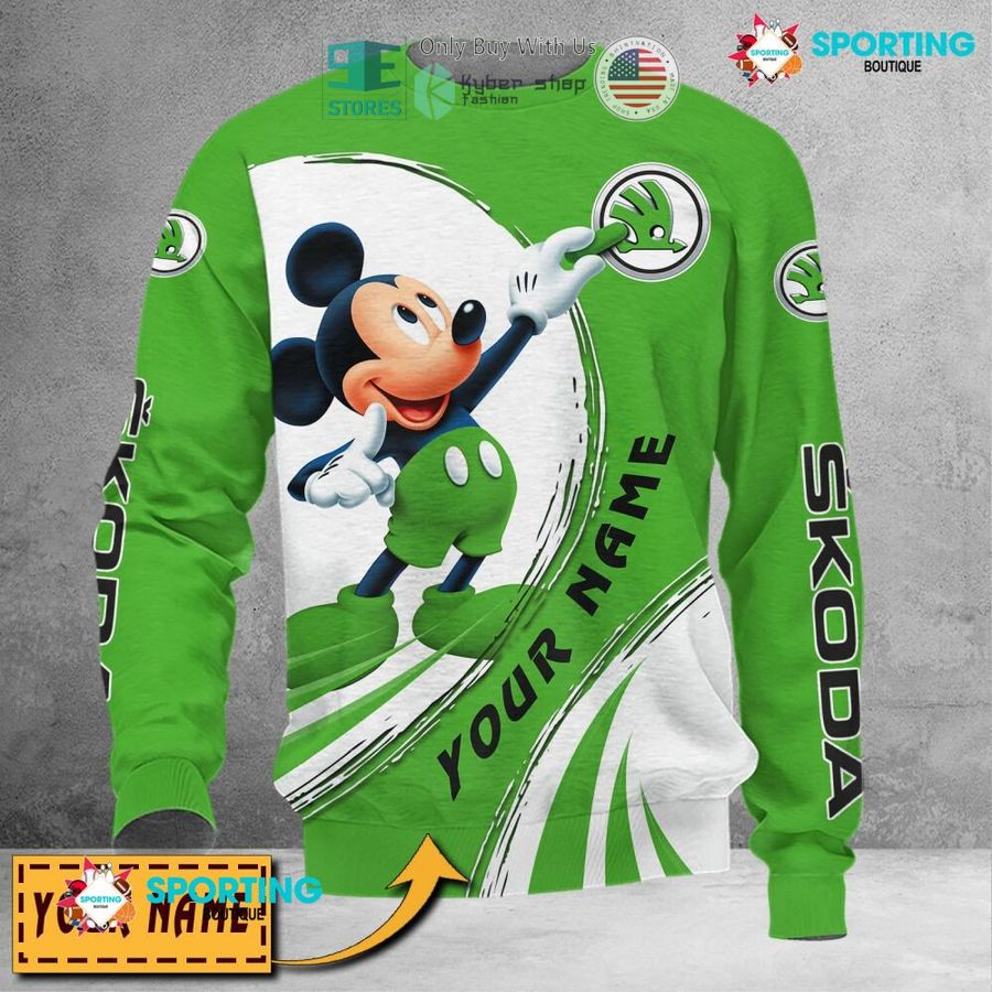 NEW Mickey mouse Skoda Custom Name Polo Shirt 5 personalized mickey mouse skoda 3d shirt hoodie 5 50271