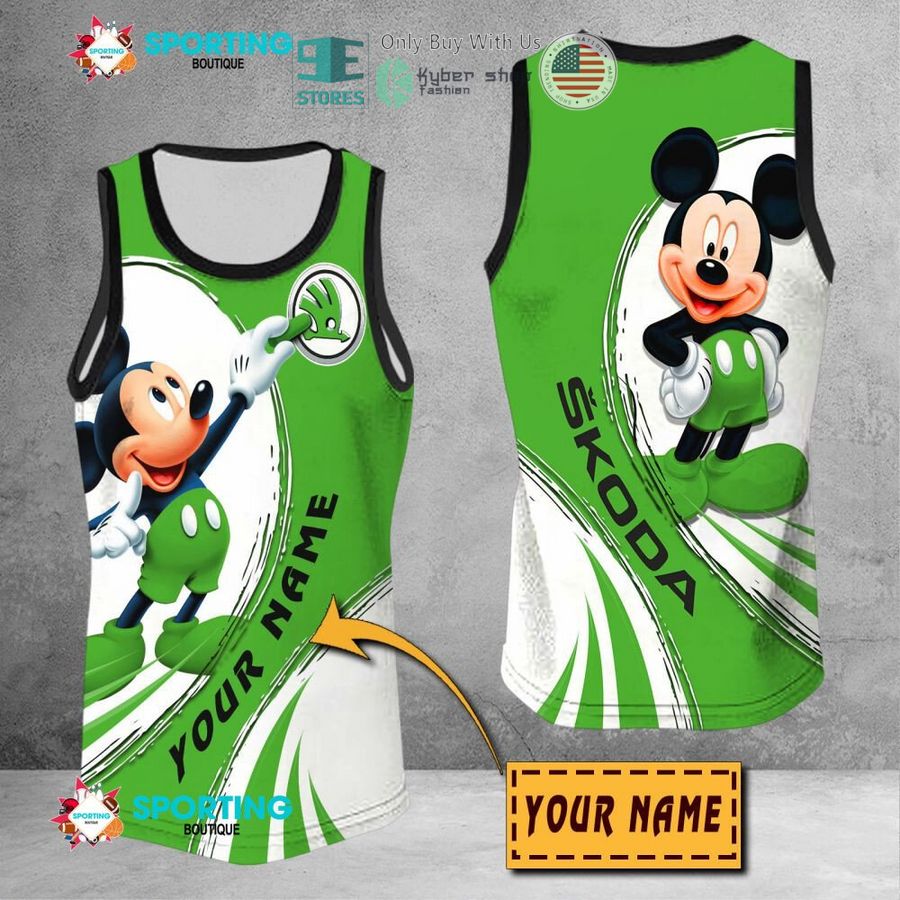 NEW Mickey mouse Skoda Custom Name Polo Shirt 9 personalized mickey mouse skoda 3d shirt hoodie 9 54957