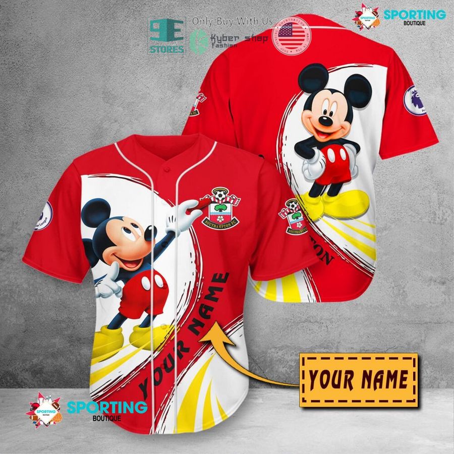NEW Mickey mouse Southampton FC Custom Name Polo Shirt 11 personalized mickey mouse southampton fc 3d shirt hoodie 11 79747
