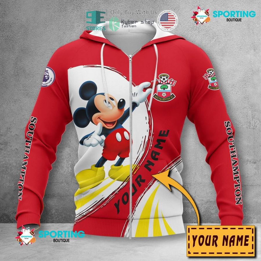 NEW Mickey mouse Southampton FC Custom Name Polo Shirt 4 personalized mickey mouse southampton fc 3d shirt hoodie 4 11127
