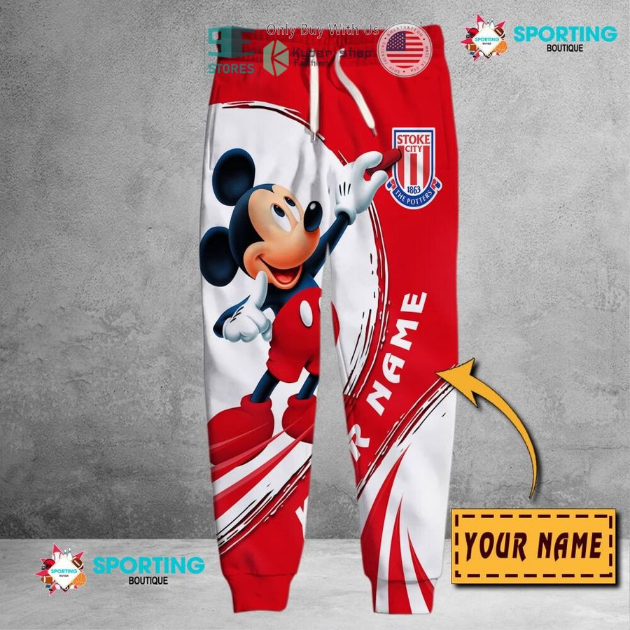 NEW Mickey mouse Stoke City F.C Custom Name Polo Shirt 6 personalized mickey mouse stoke city f c 3d shirt hoodie 6 16449