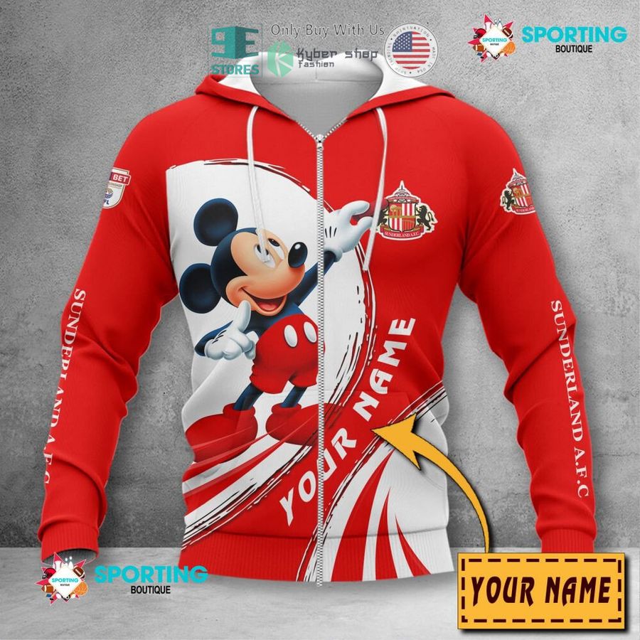NEW Mickey mouse Sunderland A.F.C Custom Name Polo Shirt 4 personalized mickey mouse sunderland a f c 3d shirt hoodie 4 41230