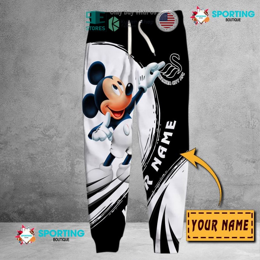 NEW Mickey mouse Swansea City A.F.C Custom Name Polo Shirt 6 personalized mickey mouse swansea city a f c 3d shirt hoodie 6 51243