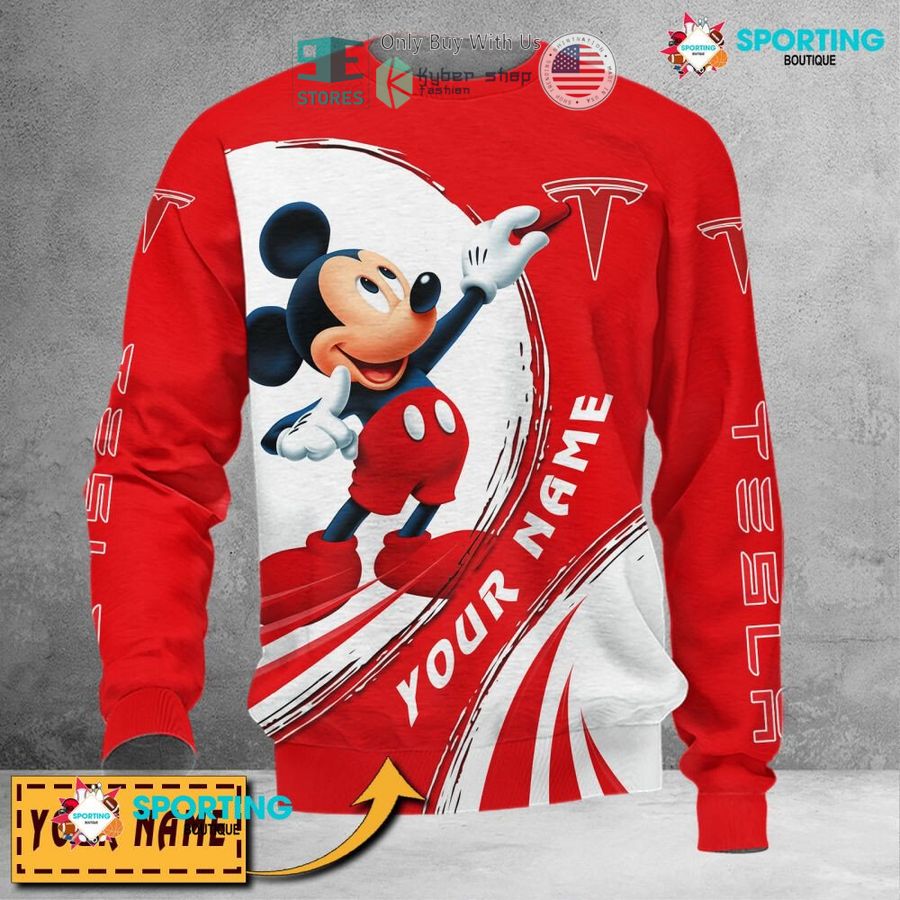 NEW Mickey mouse Tesla Custom Name Polo Shirt 5 personalized mickey mouse tesla 3d shirt hoodie 5 86112