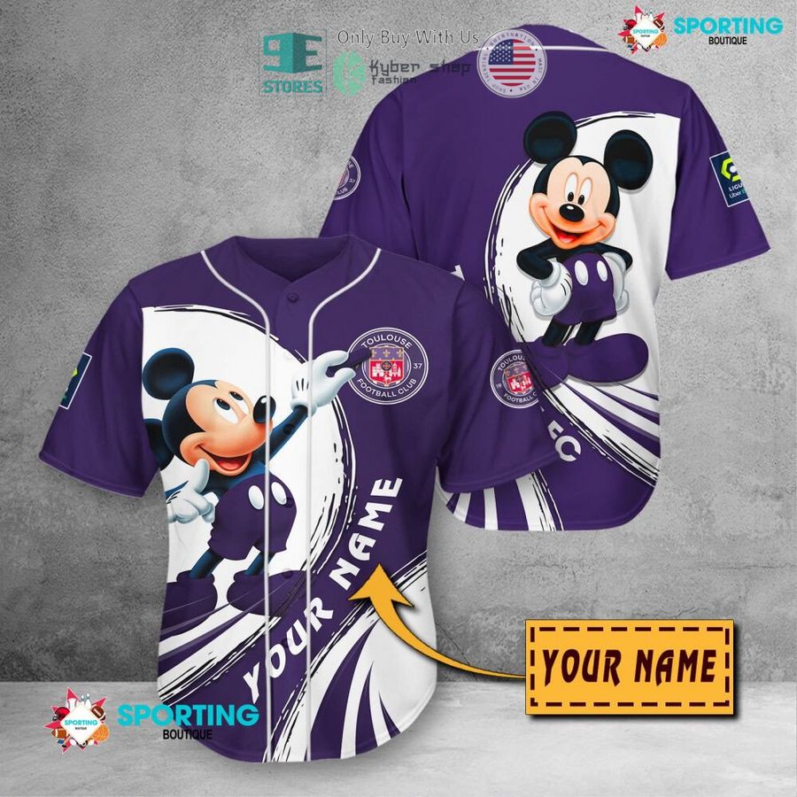 NEW Mickey mouse Toulouse Football Club Custom Name Polo Shirt 11 personalized mickey mouse toulouse football club 3d shirt hoodie 11 73521