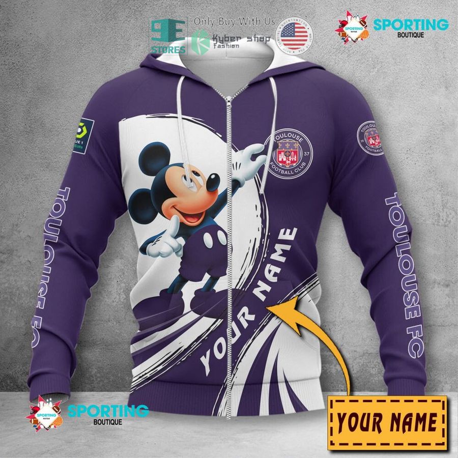 NEW Mickey mouse Toulouse Football Club Custom Name Polo Shirt 4 personalized mickey mouse toulouse football club 3d shirt hoodie 4 13819
