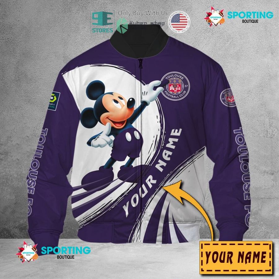 NEW Mickey mouse Toulouse Football Club Custom Name Polo Shirt 7 personalized mickey mouse toulouse football club 3d shirt hoodie 7 54534