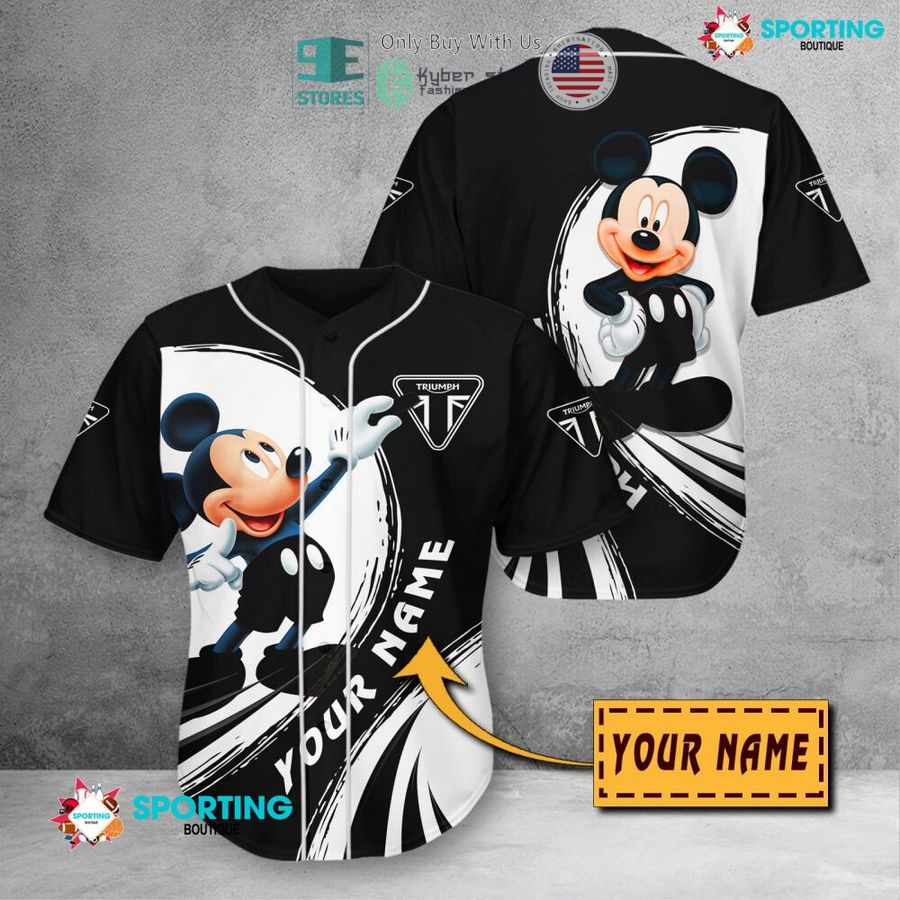 NEW Mickey mouse Triumph Motorcycles Custom Name Polo Shirt 11 personalized mickey mouse triumph motorcycles 3d shirt hoodie 11 45762