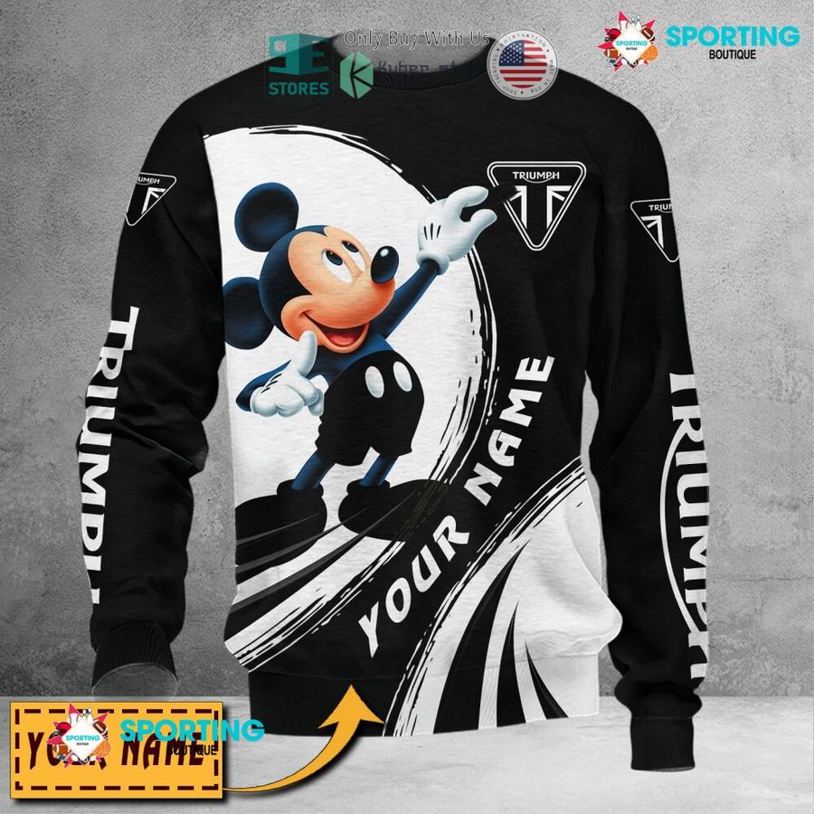NEW Mickey mouse Triumph Motorcycles Custom Name Polo Shirt 5 personalized mickey mouse triumph motorcycles 3d shirt hoodie 5 97273
