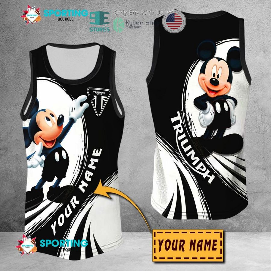 NEW Mickey mouse Triumph Motorcycles Custom Name Polo Shirt 9 personalized mickey mouse triumph motorcycles 3d shirt hoodie 9 81995