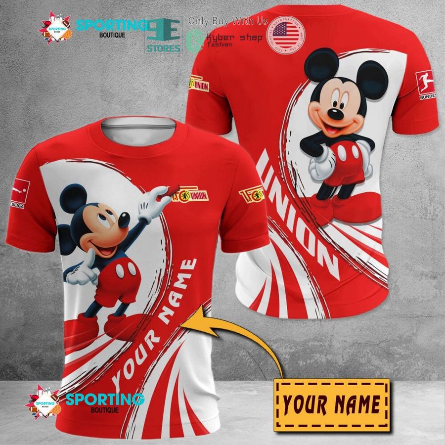 NEW Mickey mouse Union Berlin Custom Name Polo Shirt 8 personalized mickey mouse union berlin 3d shirt hoodie 8 97926