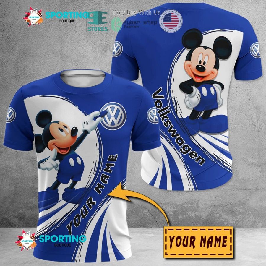 NEW Mickey mouse Volkswagen Custom Name Polo Shirt 8 personalized mickey mouse volkswagen 3d shirt hoodie 8 50260