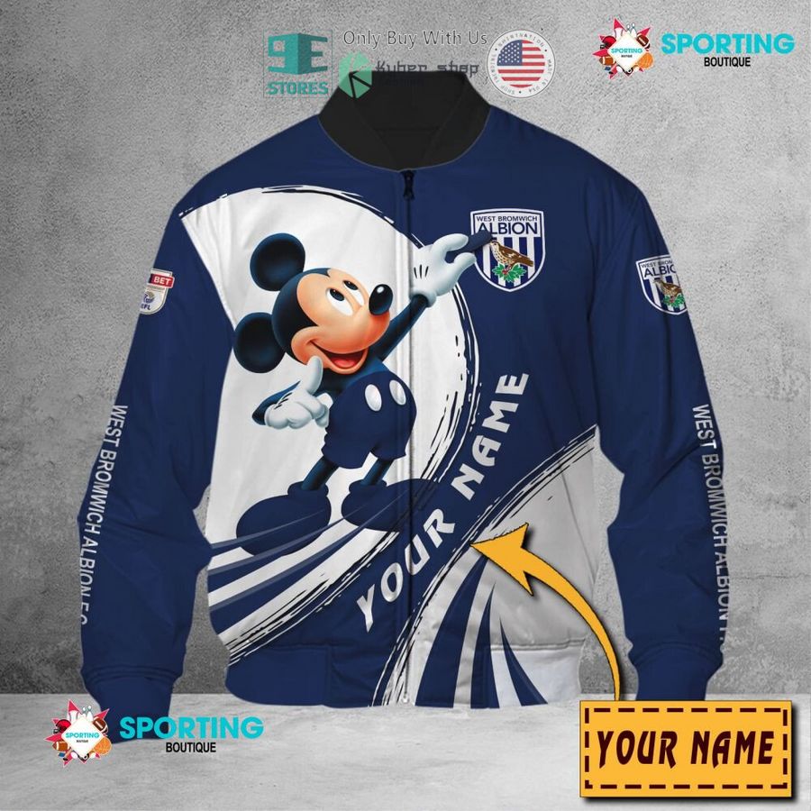NEW Mickey mouse West Bromwich Albion F.C Custom Name Polo Shirt 7 personalized mickey mouse west bromwich albion f c 3d shirt hoodie 7 13461
