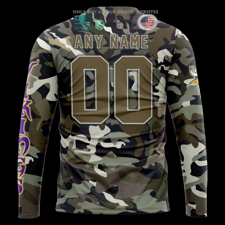 NEW Minnesota Vikings Skull Camo Custom Name Hoodie, Shirt 8 personalized minnesota vikings skull camo 3d shirt hoodie 8 95782